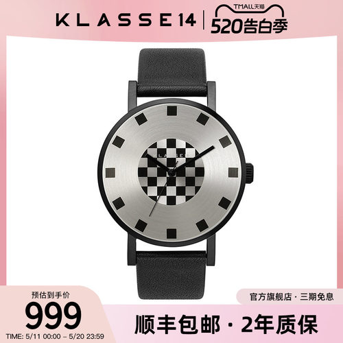 KLASSE14方格石英男士腕表