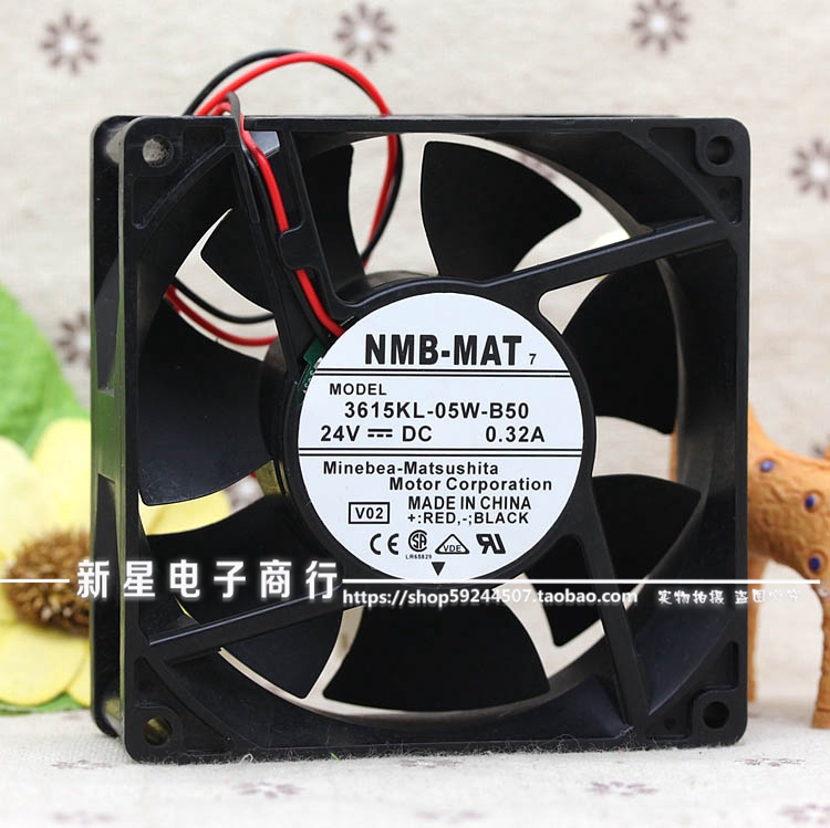 NMB 3615KL-05W-B50 24V 9238 0.32A 9CM ABB变频器专用散热风扇