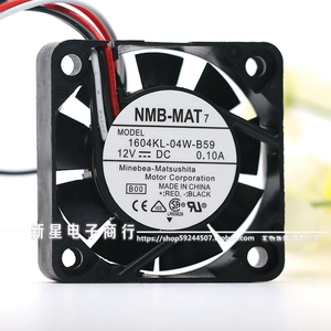 原装NMB 1604KL-04W-B59 4010 4CM 12v 0.1A 大风量双滚珠风扇