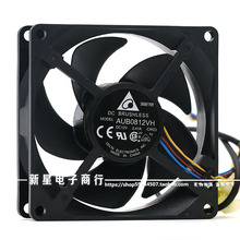 全新DELTA台达AUB0812VH 12V 8025  0.41A PWM四线投影机散热风扇