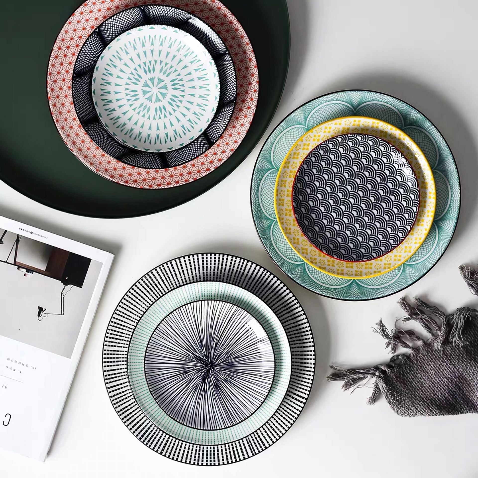 创意餐盘家用圆盘西餐牛排平盘子