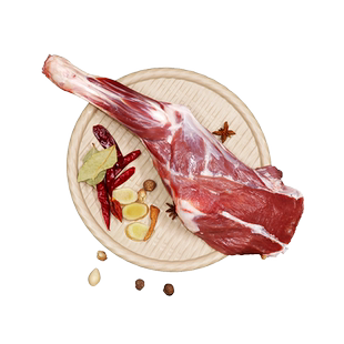 额尔敦羊肉带骨羊腿2.4斤内蒙锡盟草原生羊肉羊前腿烧烤食材