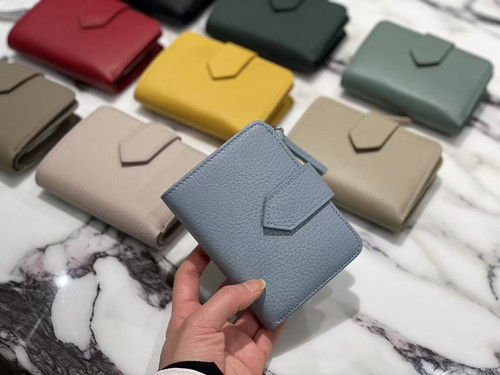 钱包女真皮短款零钱包一体卡包多功能2025新款折叠牛皮钱夹女精致