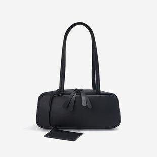 头层牛皮波士顿包真皮女士保龄球包复古手提枕头包秋冬单肩腋下包