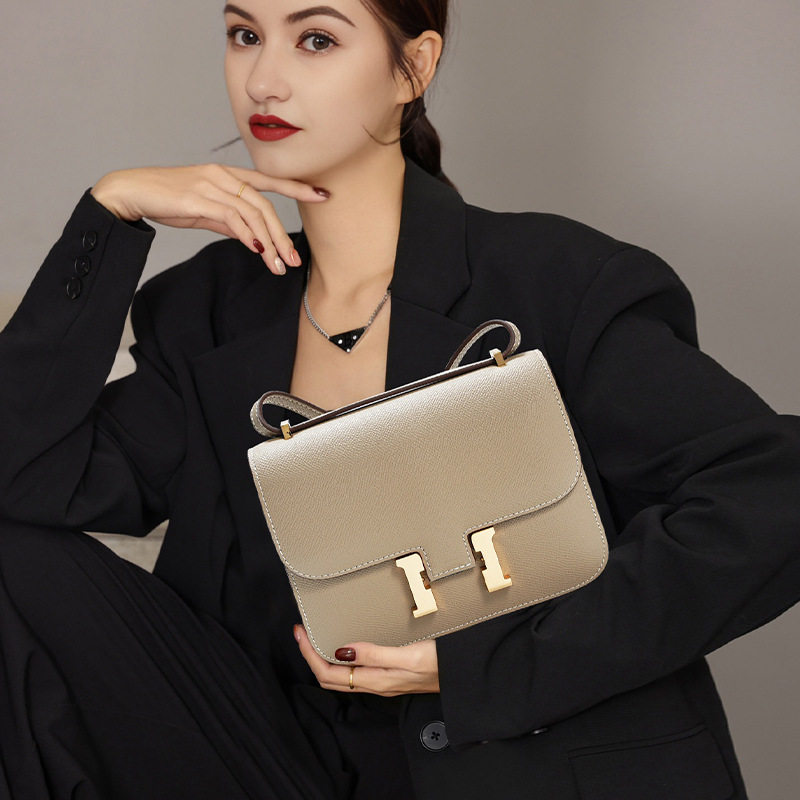 2026牛皮女包h扣康康包百搭斜挎包包腋下真皮简约时尚女生单肩包,箱包皮具/热销女包/男包,通用款女包,淘宝优惠券,粉丝福利购,淘宝优惠卷