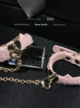 PuppyJoy独家「猫耳毛茸茸手铐」牛皮手环手铐高级手工定制