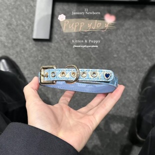 PuppyJoy独家「蓝心闪闪」chocker项圈高级手工定制