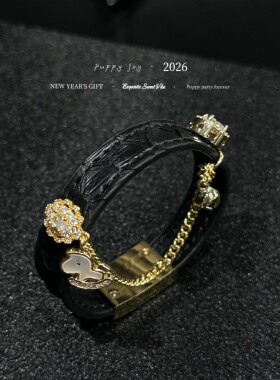 PuppyJoy独家「黑马晶铃」巨型蟒蛇皮手环高级手工定制