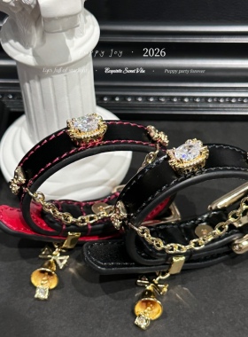 手链 PuppyJoy独家「金铃颂」小猫牛皮手环高级手工定制