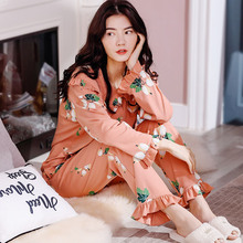 7月份8孕妇睡衣产妇孕妈7哺乳期喂奶衣薄款 月子服纯棉产后春秋季