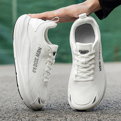 夏季透气轻便4E宽楦跑步鞋