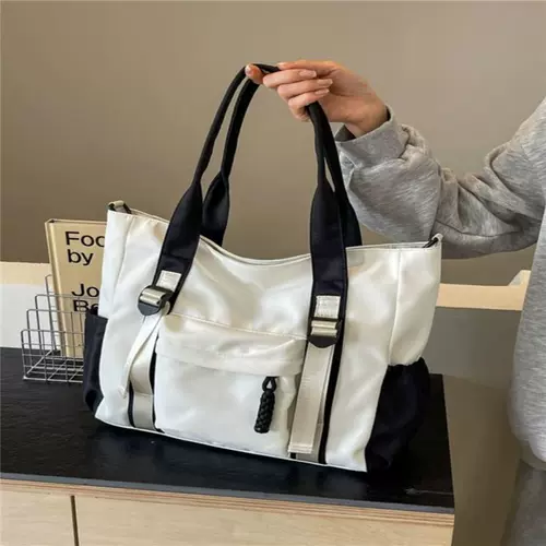 Вместительный и большой шоппер, универсальная сумка на одно плечо, премиум класс, подходит для студента