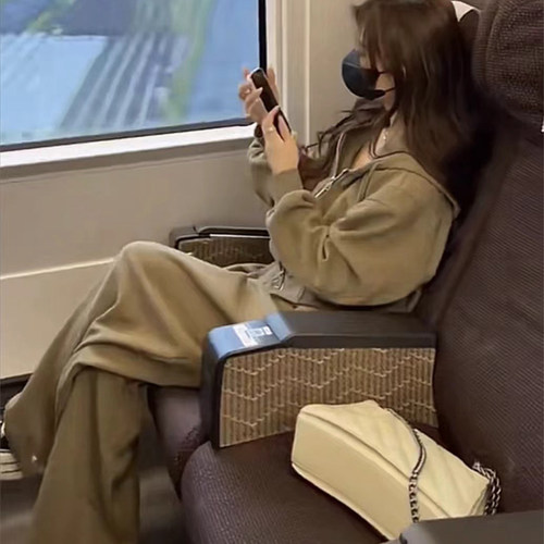 高腰显瘦卫衣套装#休闲两件套