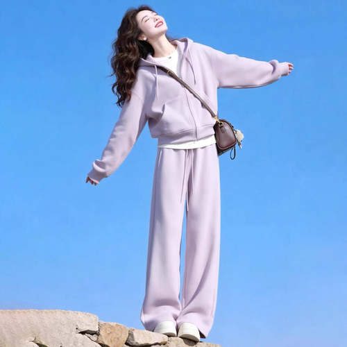 减龄卫衣卫裤套装女洋气高级感