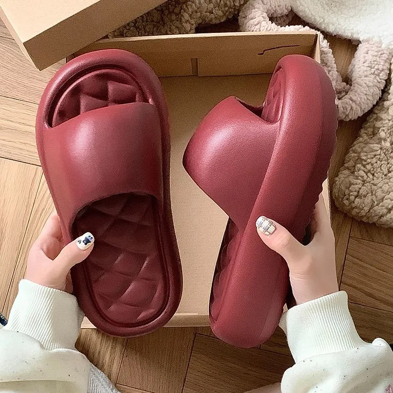 赵露思同款5CM超厚底增高拖鞋女时尚EVA踩屎感夏季沙滩一字拖女拖