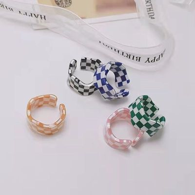 黑色蓝色绿色粉色女戒指