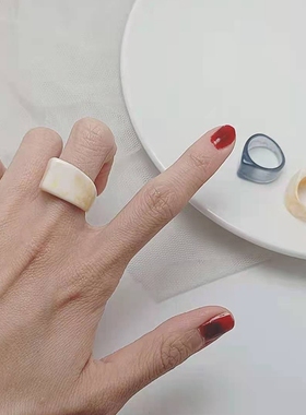 百搭款指环无树脂新款简约女