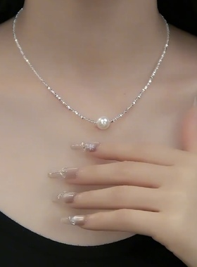 碎银几两珍珠项链女2025年新款潮