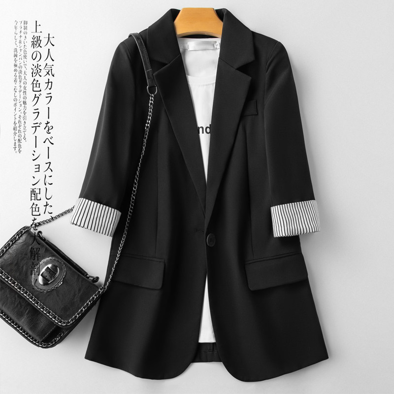 西装外套女2024新款小个子宽松大码春秋职业正装短款休闲西服套装