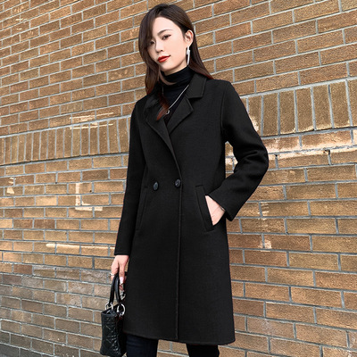新款毛呢外套中长款羊毛大衣