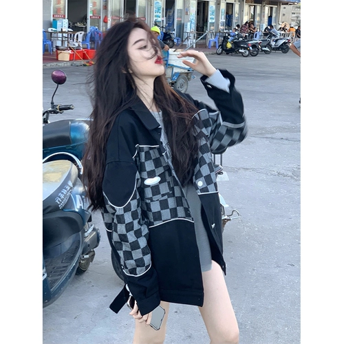 Tide, шахматы, куртка, универсальная бейсбольная осенняя форма для отдыха, осенние, 2021 года, новая коллекция, популярно в интернете