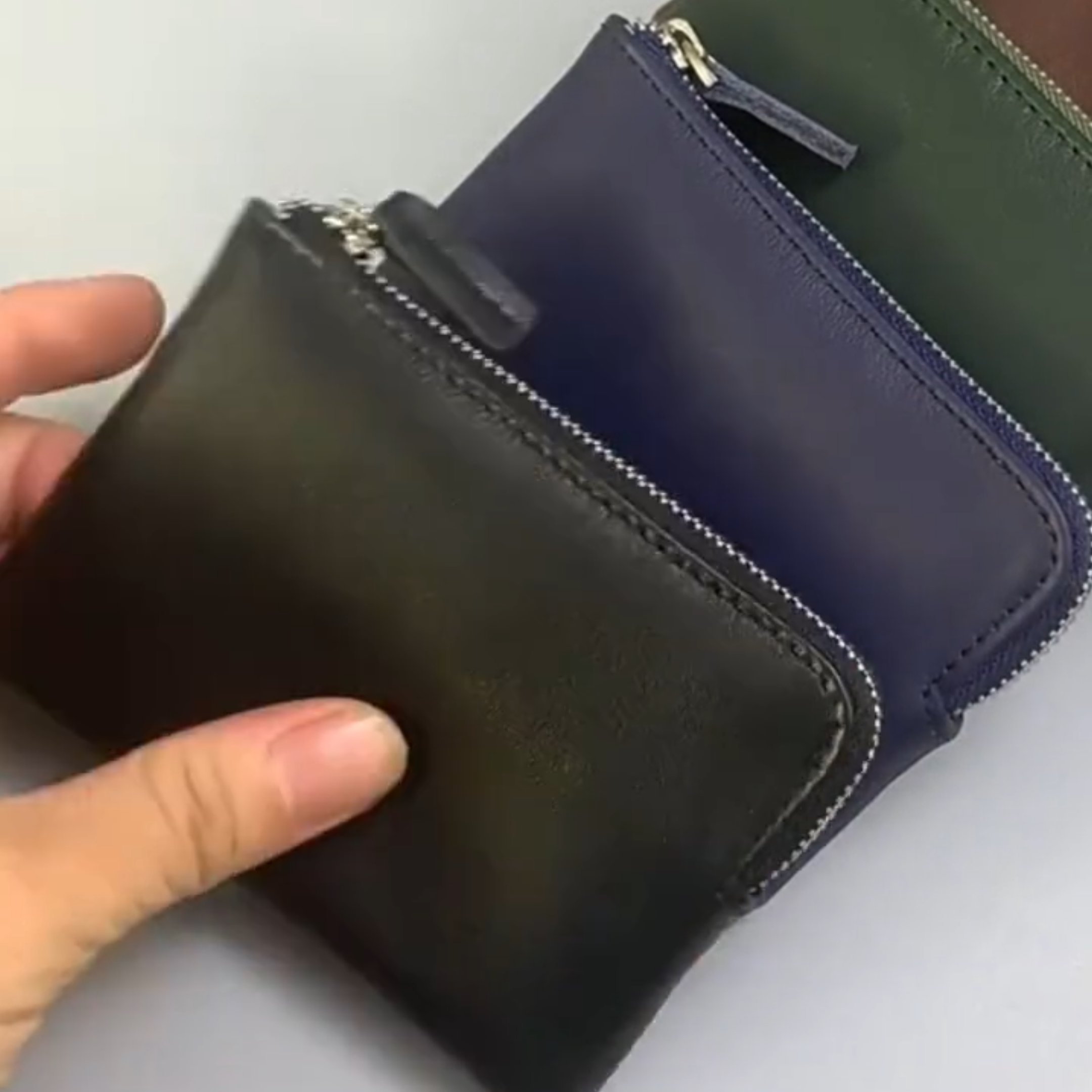 2026新款日韩牛皮质感复古拉链零钱包男女通用迷你卡包2026新款