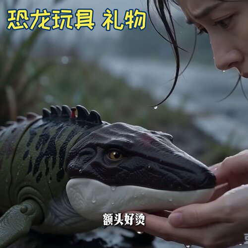 恐龙玩具澄海儿童遥控沧大号电动可下水仿真模型会游泳喷水批发跨