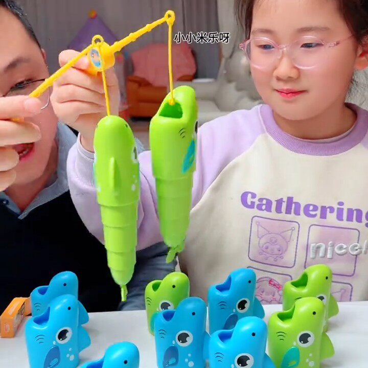 儿童伸缩钓鱼玩具亲子互动桌面模拟捕鱼大师益智跨境聚会桌游