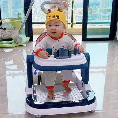学步车6-12个月防o型腿防侧翻婴儿充电遥控车男女孩宝宝手推车音