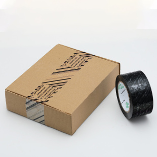 警示语封箱胶带TORN CUT警告破损打包胶布整箱大卷透明胶纸