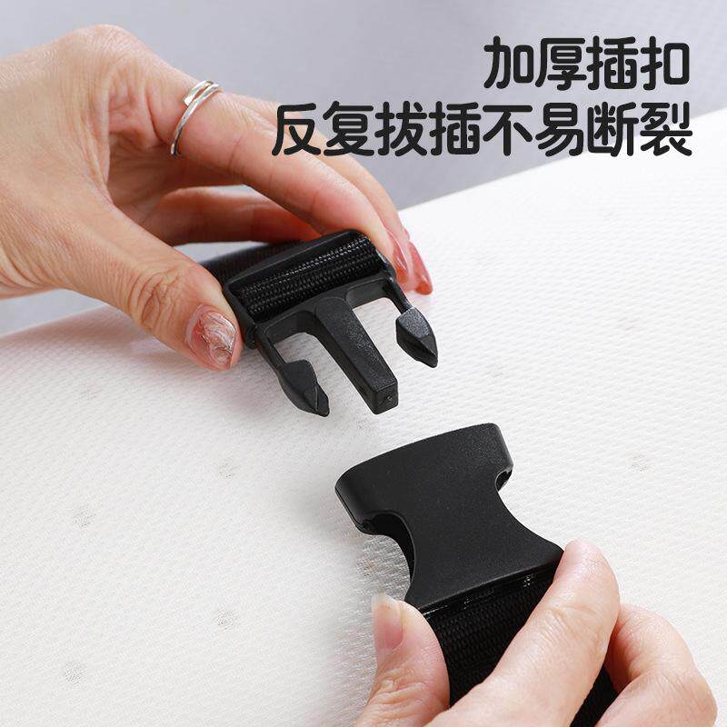 乳胶床垫捆绑带收纳绳地毯行李箱可调节卡扣式收紧扎带学生打包带