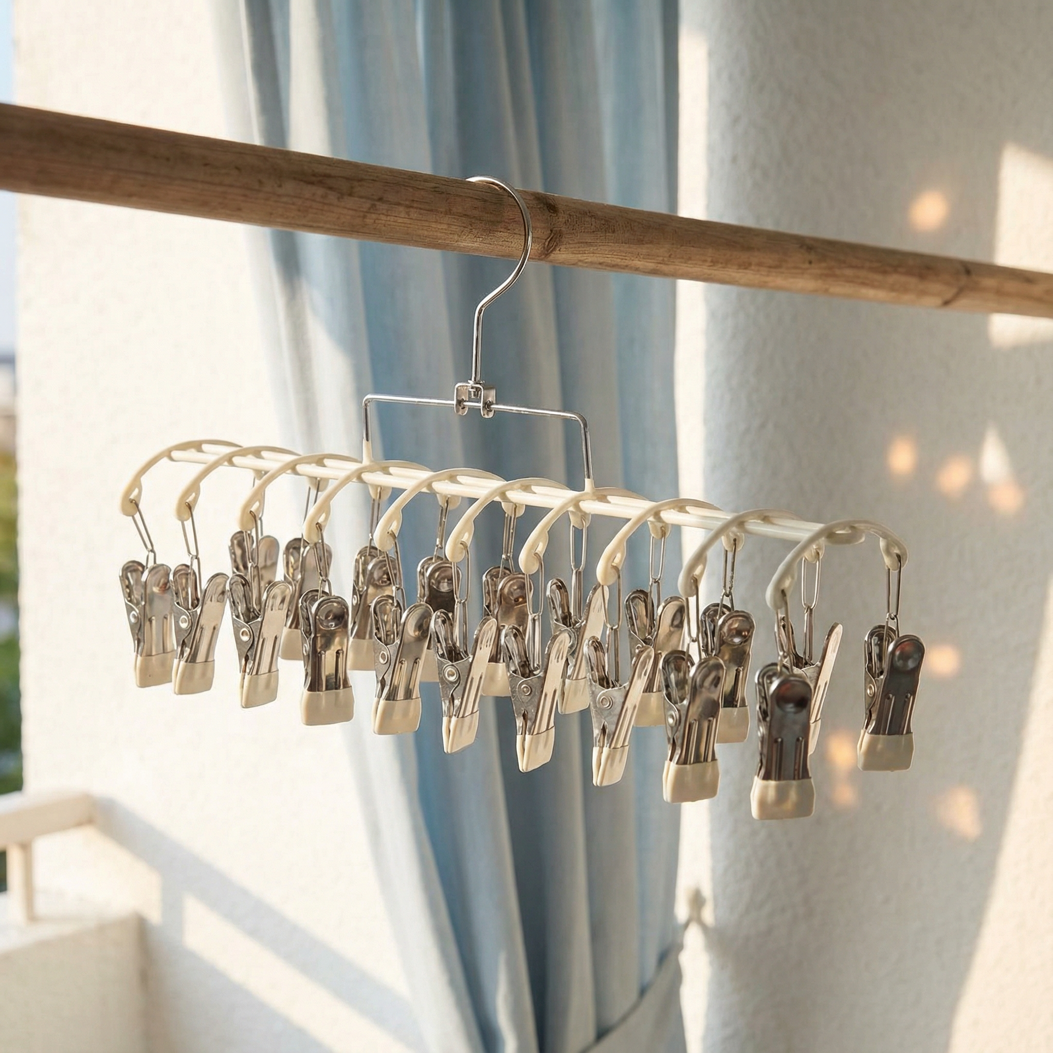 夹晾晒架多夹子学生宿舍晾衣架