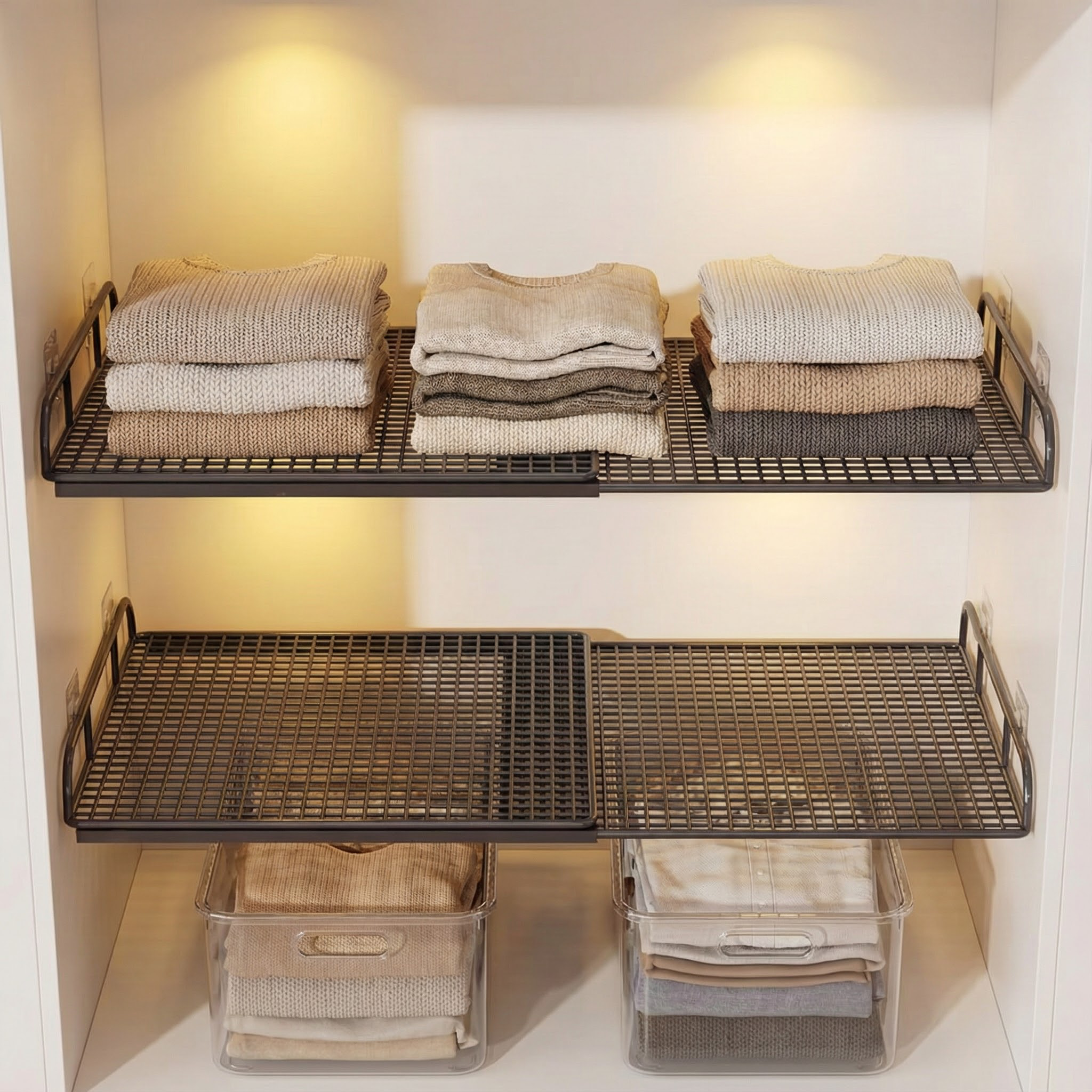 收纳衣服抽屉家用衣柜牛仔裤筐盒衣物分隔分格整理整理箱收纳架子,收纳整理,橱柜收纳筐,淘宝优惠券,粉丝福利购,淘宝优惠卷