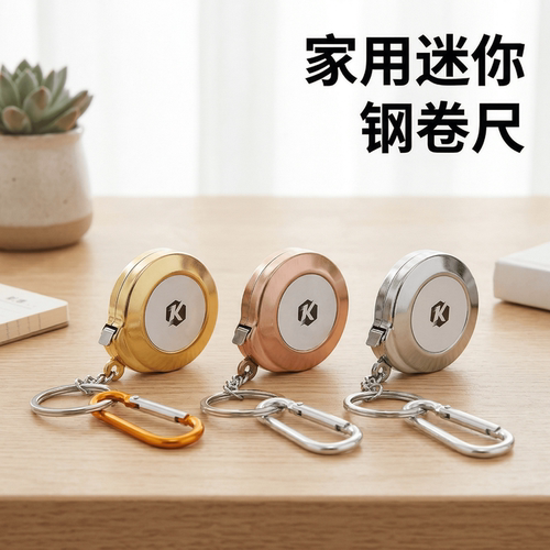 直销钥匙扣卷尺米礼品广告小软尺