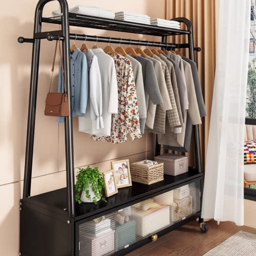 衣架卧室落地家用室内防尘加厚