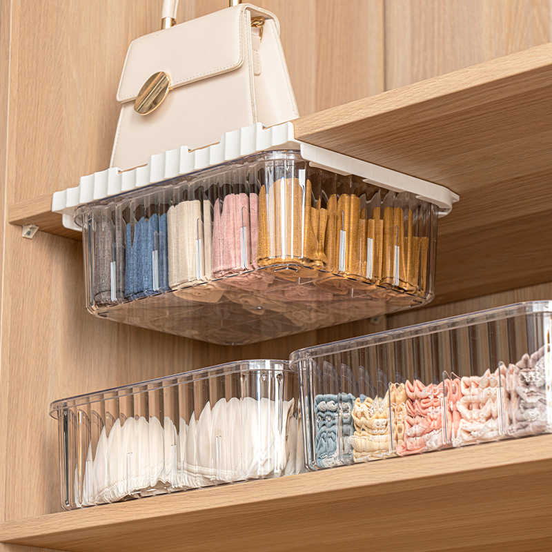 居家家悬挂式内衣收纳盒衣柜分层