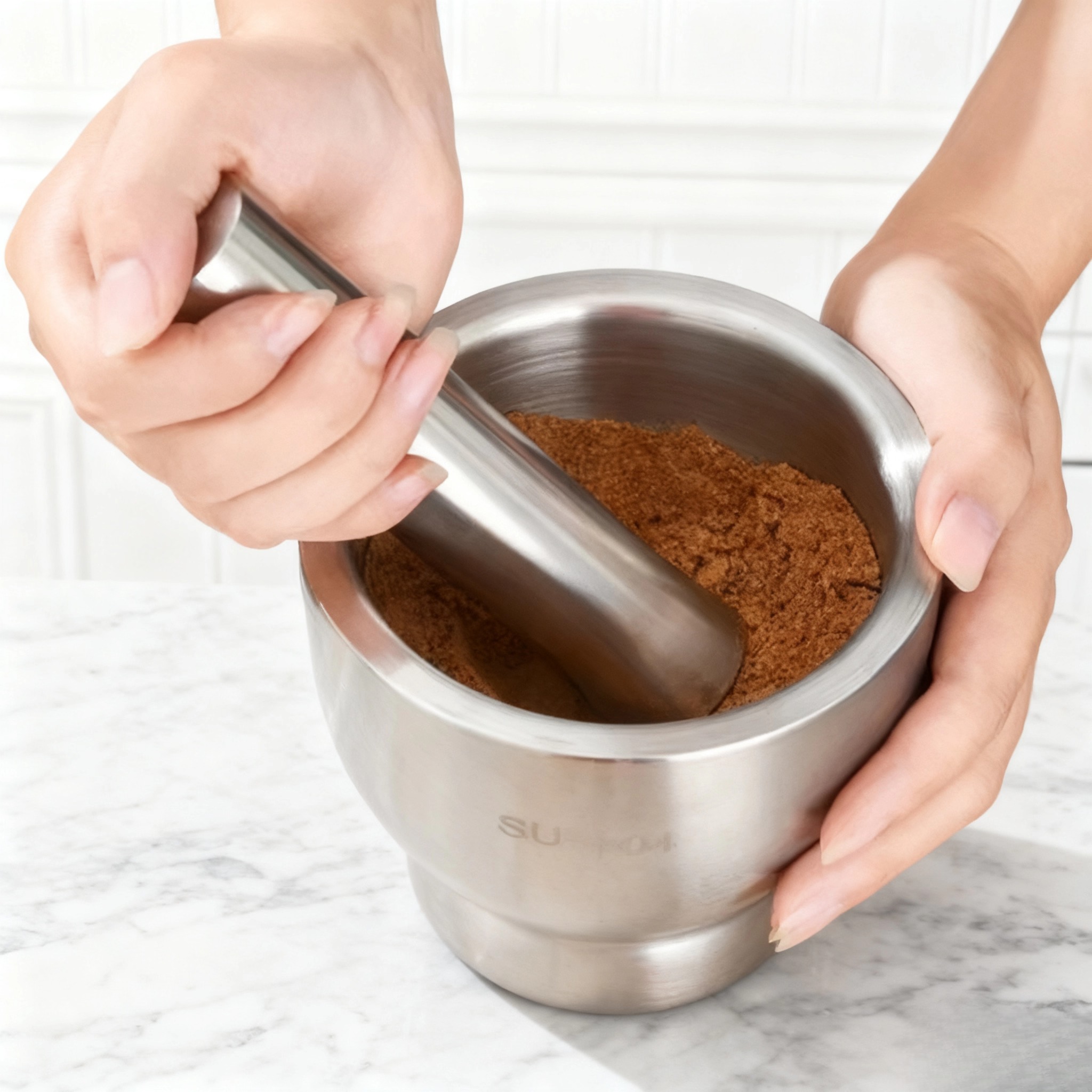 不锈钢捣蒜器家用捣碎罐手动