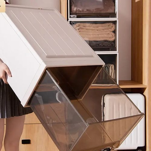家用抽屉式收纳箱加厚透明整理箱