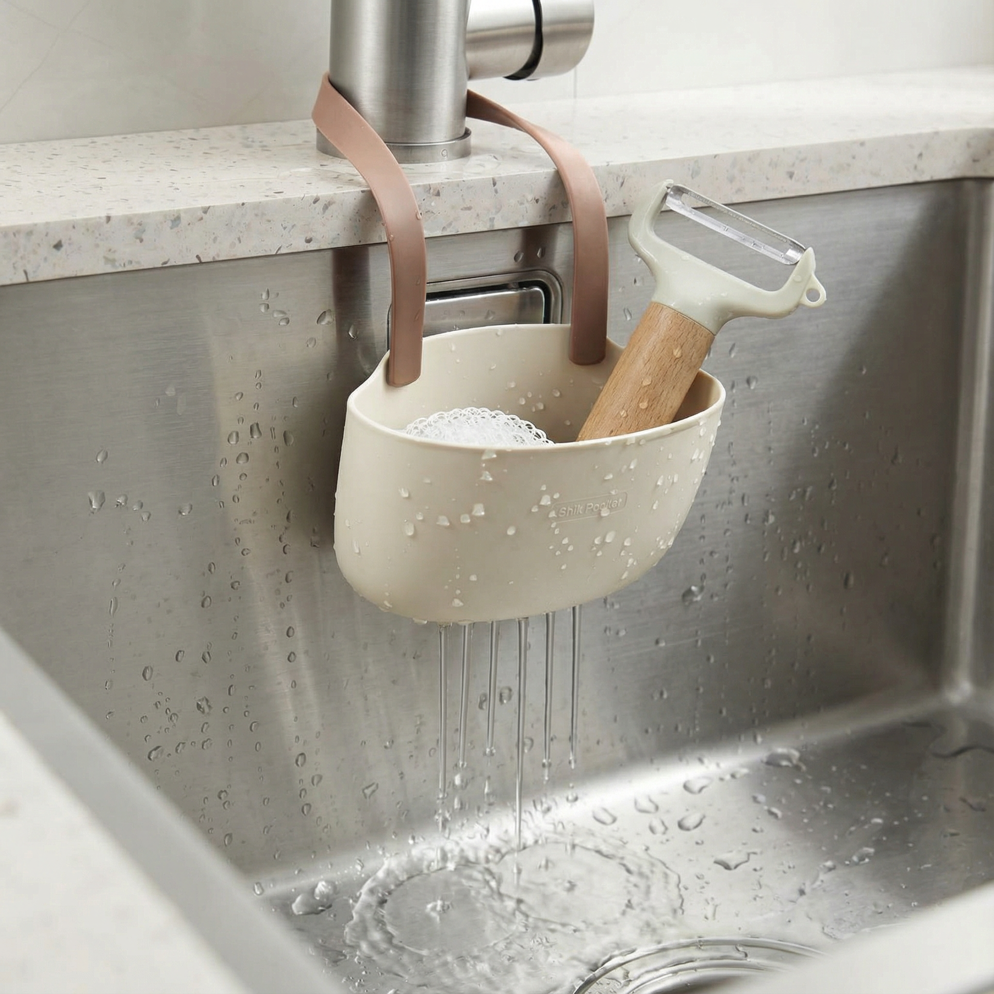 水槽沥水篮挂袋厨房单双层水池免