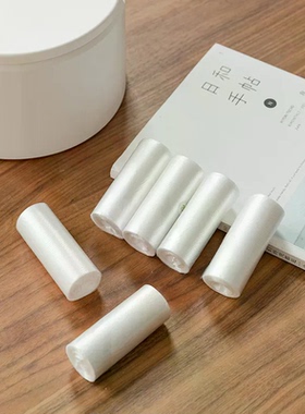 小号垃圾袋桌面迷你白色平口点断式家用桌上加厚型卫生袋25x28cm