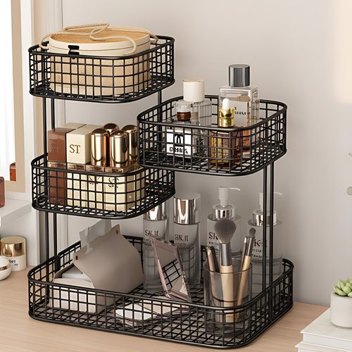 桌面化妆品收纳盒梳妆台整理