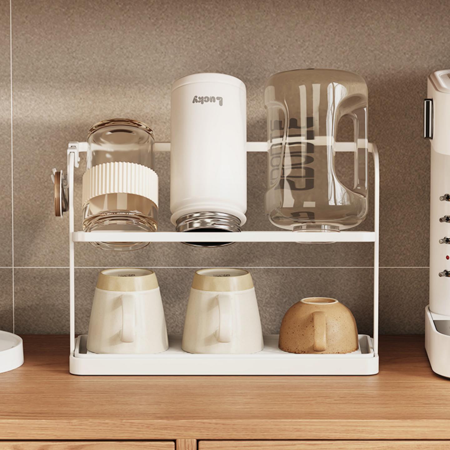 水杯架家用桌面双层杯架高级感