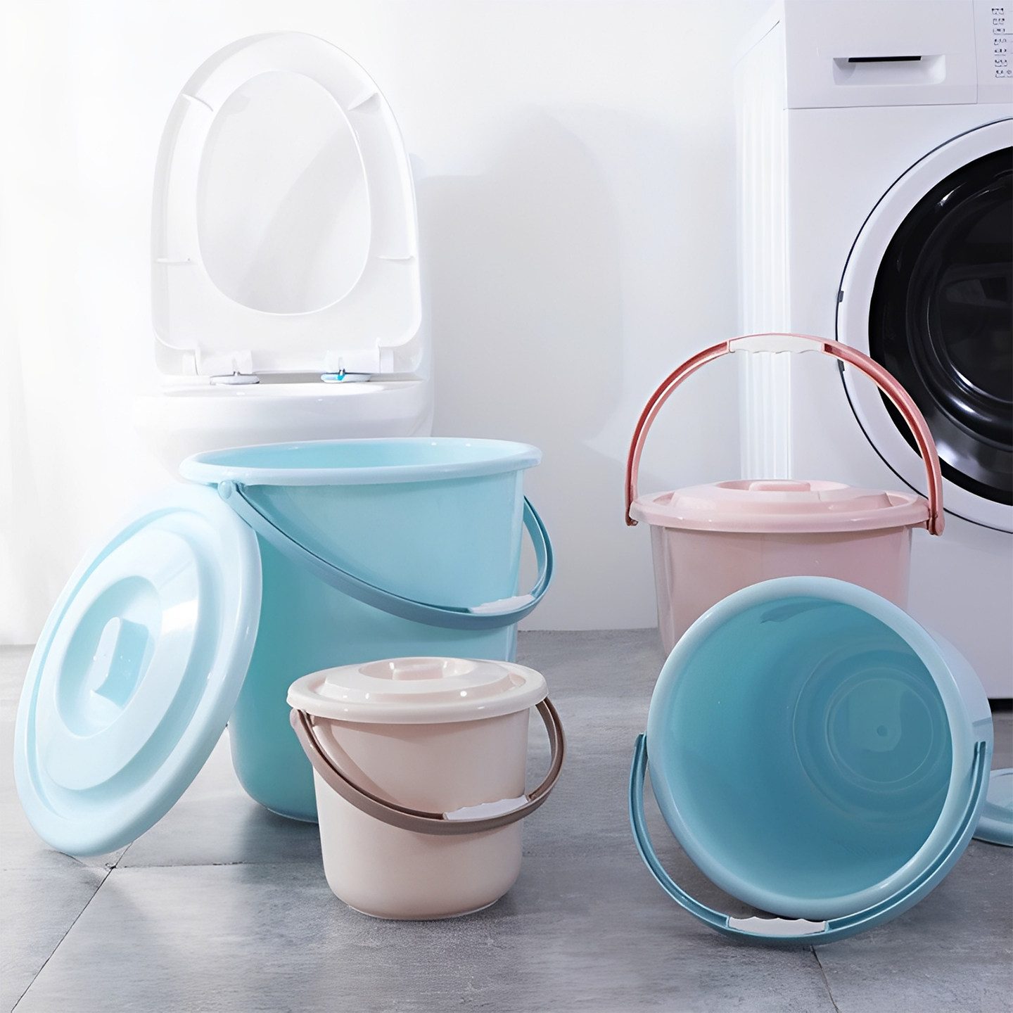 带盖加厚提水桶家用大号塑料耐摔桶家居桶儿童玩具收纳桶宿舍学生,家庭/个人清洁工具,水桶,淘宝优惠券,粉丝福利购,淘宝优惠卷