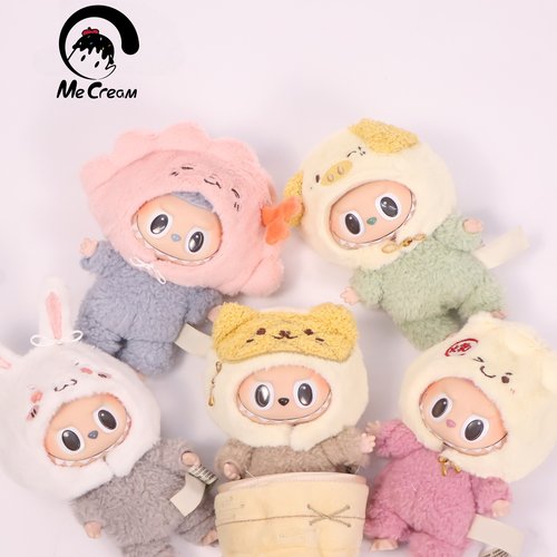 labubu娃衣衣服一二代广式茶点