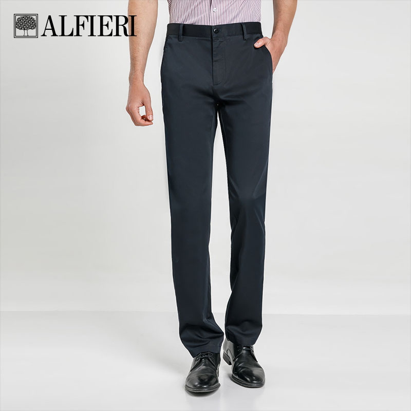 Alfieri艾法利新品 经典简约商务版男士休闲长裤四季上班裤子图片