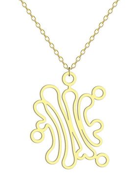 不锈钢高尔基吊坠项链 生物项链科学老师礼物细胞器生物珠宝饰品