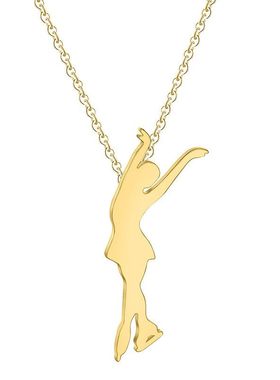 欧美新款个性不锈钢项链 时尚花样滑冰吊坠 外贸饰品速卖通批发