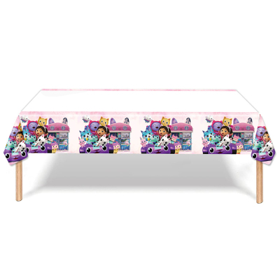 盖比娃娃派对装饰盘子杯子桌布