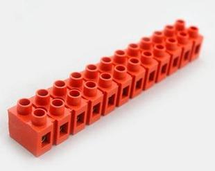 快速接线端子H2519 12位铜端子排对接端子台并线器 12基座型36A