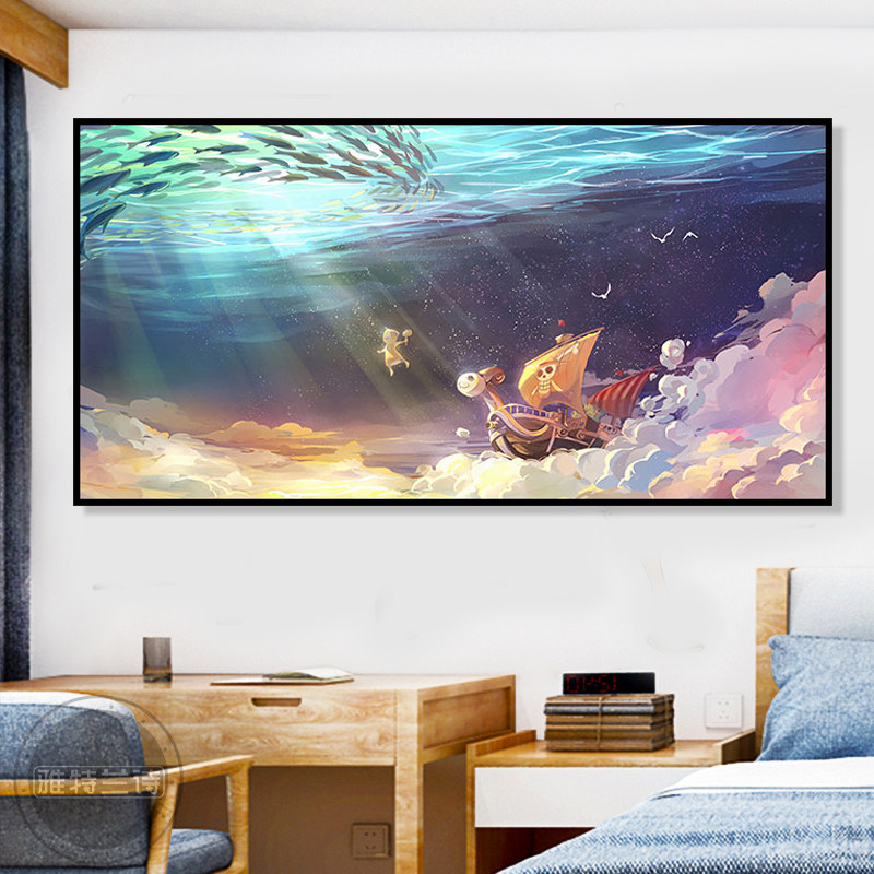 海贼王装饰画二次元动漫卧室